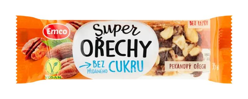 Emco Tyčinka Super ořechy - pekanový ořech, 35 g v akci