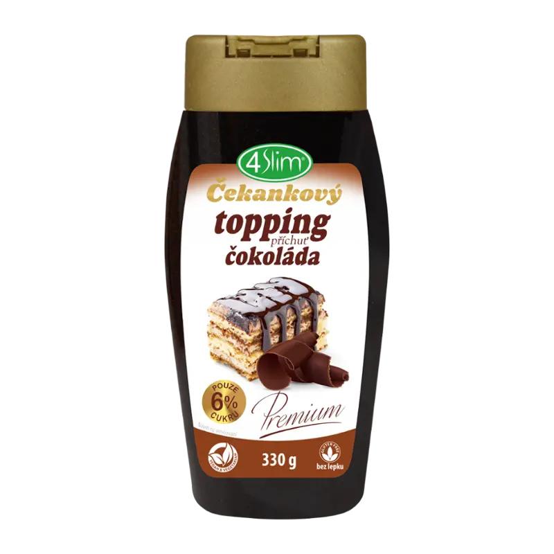 4Slim Čekankový topping s přichutí čokolády, 330 g