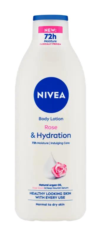 NIVEA Tělové mléko Rose & Hydration, 400 ml