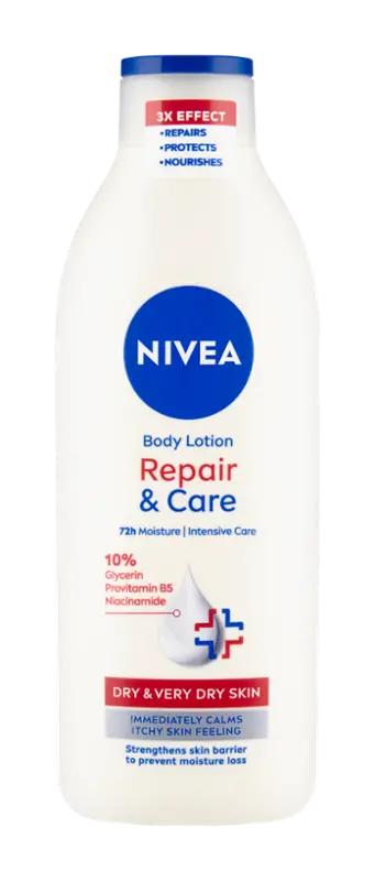 NIVEA Regenerační tělové mléko Repair & Care, 400 ml