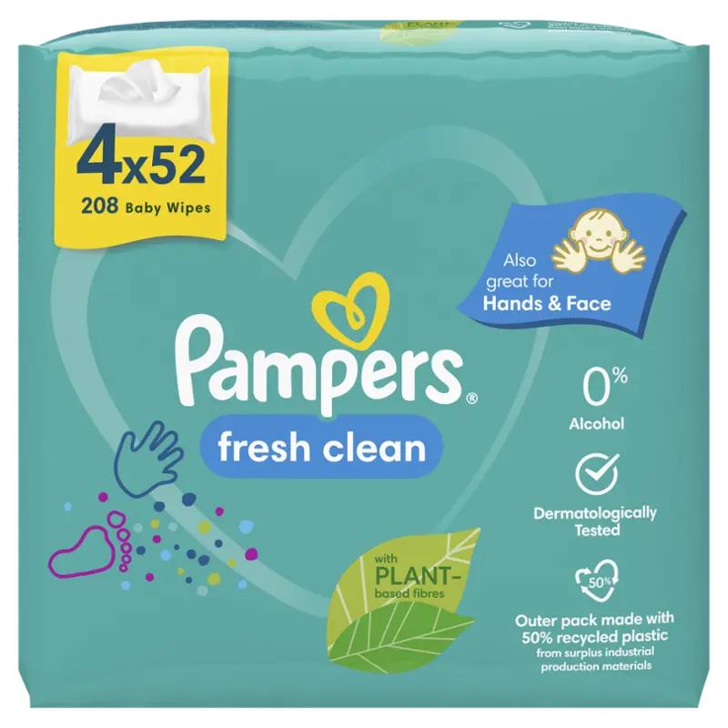 Pampers Dětské čisticí ubrousky Fresh Clean Baby, 208 ks