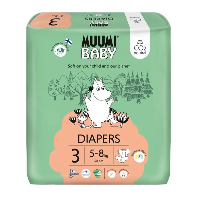 Muumi Eko plenky Midi 5-8 kg, vel. 3, 50 ks