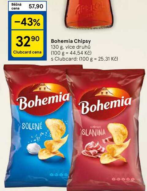 Bohemia Chipsy, 130 g, více druhů 