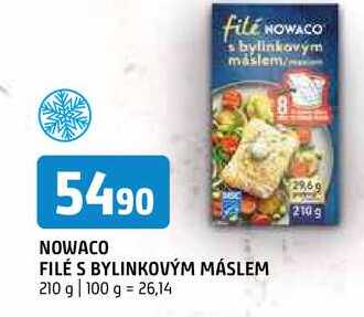 Nowaco filé s bylinkovým máslem 210g