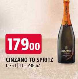 Cinzano to spritz 0,75l