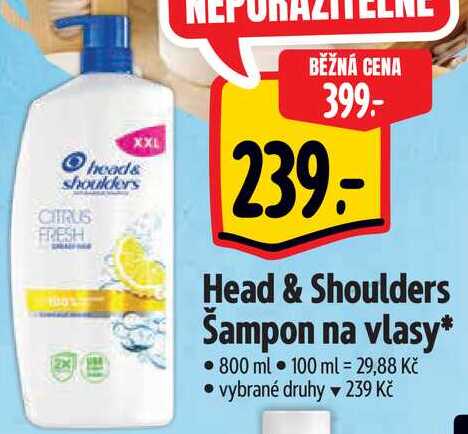 Head & Shoulders Šampon na vlasy, 800 ml