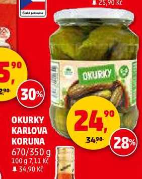 OKURKY KARLOVA KORUNA, 670/350 g