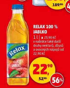 RELAX 100% JABLKO, 1 l 