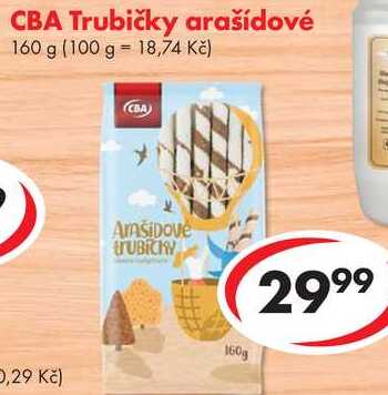 CBA Trubičky arašídové, 160 g