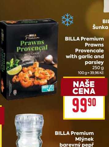 BILLA Premium Prawns Provencale with garlic and parsley 250 g