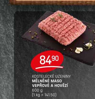 MĚLNĚNÉ MASO VEPŘOVÉ A HOVĚZÍ 600 g 