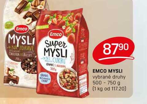 EMCO MYSLI vybrané druhy 500 - 750 g