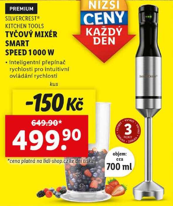 TYČOVÝ MIXÉR SMART SPEED 1000 W 