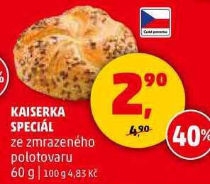 KAISERKA SPECIÁL ze zmrazeného polotovaru, 60 g