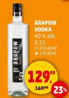 ARAPOW VODKA 40% alk., 0,5 l