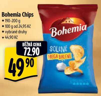 Bohemia Chips, 190-200 g