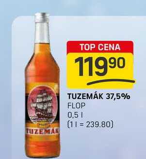 TUZEMÁK 37,5% FLOP 0,5l