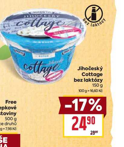 Jihočeský Cottage bez laktózy 150 g