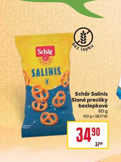 Schär Salinis Slané preclíky bezlepkové 60 g 