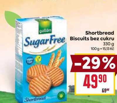 Shortbread Biscuits bez cukru 330 g