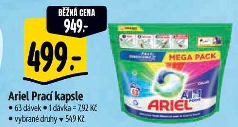 Ariel Prací kapsle, 63 dávek