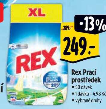 Rex Prací prostředek, 50 dávek