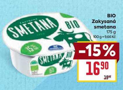 BIO Zakysaná smetana 175 g 