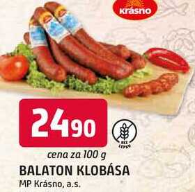 BALATON KLOBÁSA 100g