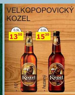 VELKOPOPOVICKÝ KOZEL 0,5L řezaný