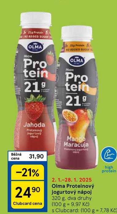 Olma Proteinový jogurt, 320 g. dva druhy