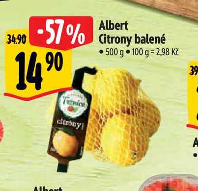   Albert Citrony balené 500 g 