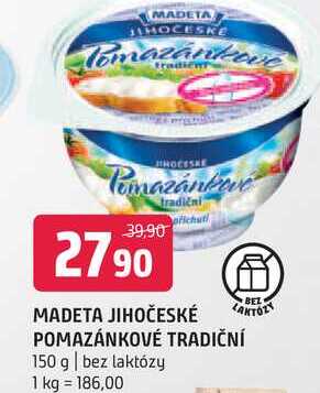 Madeta Jihočeské pomazánkové tradiční 150g