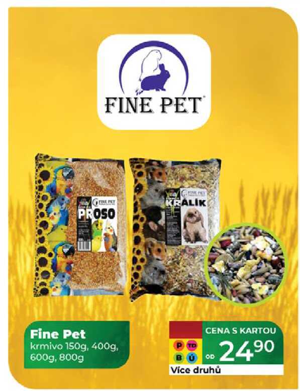 Fine Pet krmivo 150g, 400g, 600g, 800g 