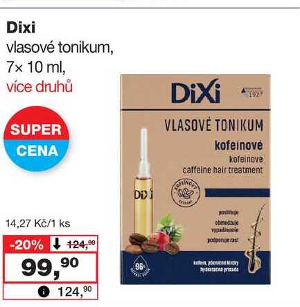 Dixi vlasové tonikum, 7x 10 ml