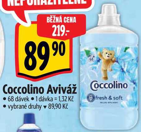 Coccolino Aviváž, 68 dávek 