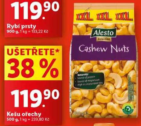 Kešu ořechy, 500 g