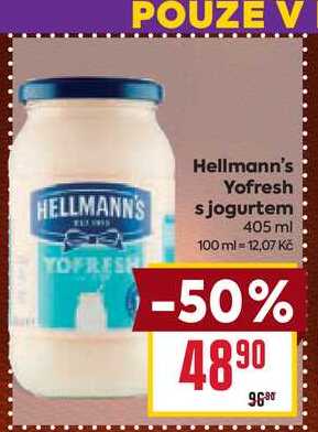 HELLMANN'S YOFRESH s jogurtem 405 ml 