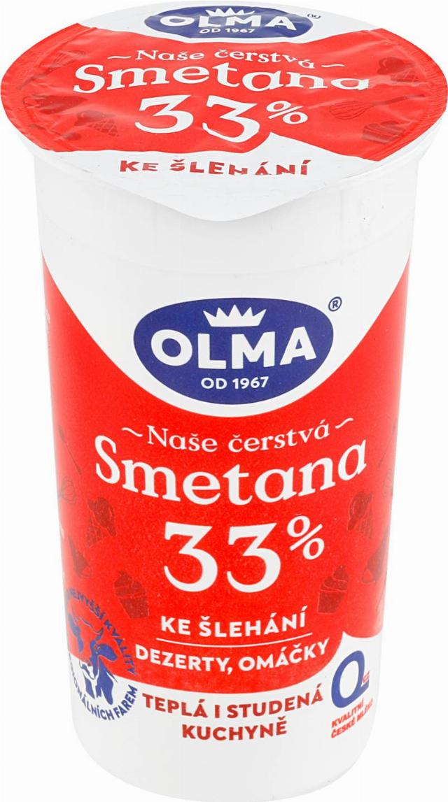 Smetana ke šlehání 33 %