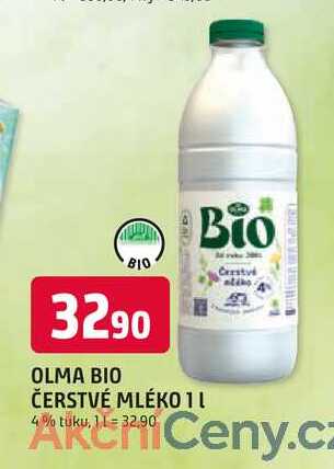 OLMA BIO ČERSTVÉ MLÉKO 1l 4% tuku