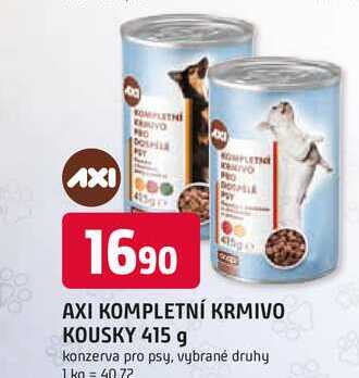 AXI KOMPLETNÍ KRMIVO KOUSKY 415 g 