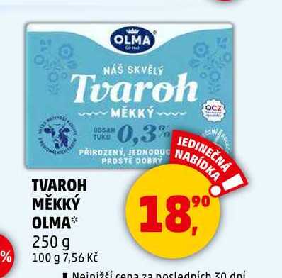 TVAROH MĚKKÝ Olma, 250 g