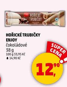 HOŘICKÉ TRUBIČKY ENJOY čokoládové, 38 g 