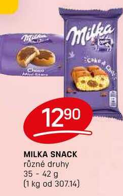 MILKA SNACK různé druhy 35-42 g 