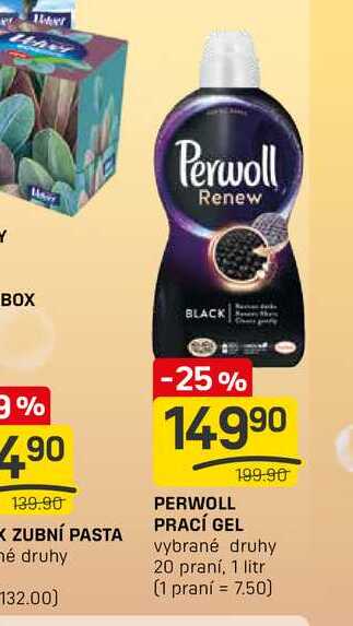 PERWOLL PRACÍ GEL 199.90 vybrané druhy 20 praní