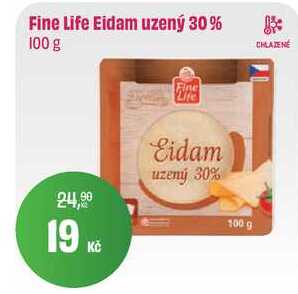 Fine Life Eidam uzený 30% 100 g