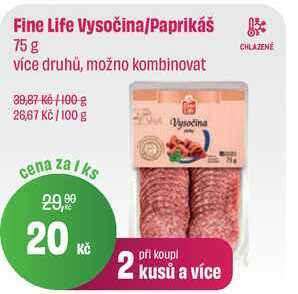 Fine Life Vysočina/Paprikáš 75 g 