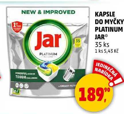 KAPSLE DO MYČKY PLATINUM JAR, 35 ks