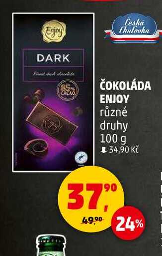 ČOKOLÁDA ENJOY různé druhy, 100 g