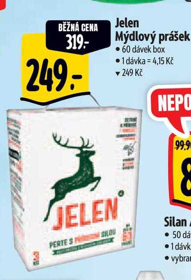  Jelen Mýdlový prášek  60 dávek box  