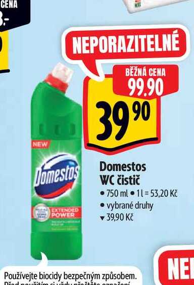   Domestos WC čistič 750 ml 